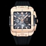 HUBLOT Factory Square Bang Unico Rose Gold Steel Case Watch